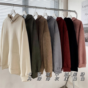 高品质360克麂皮绒连帽卫衣A158-WY001-P45图片