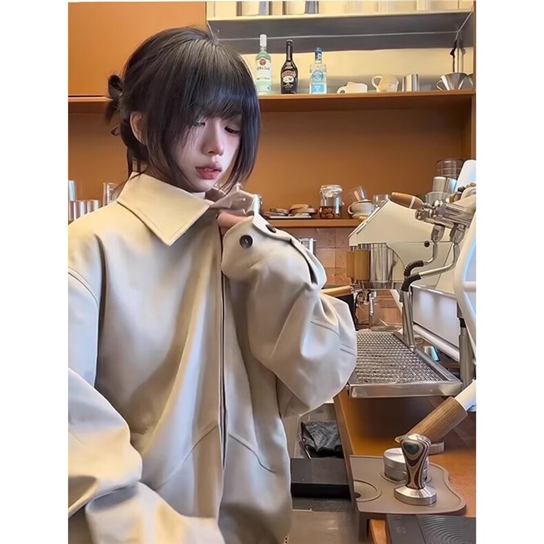 美式麂皮绒立领飞行员夹克男女新款情侣外套513AJK2571P68,男装夹克,星座513A