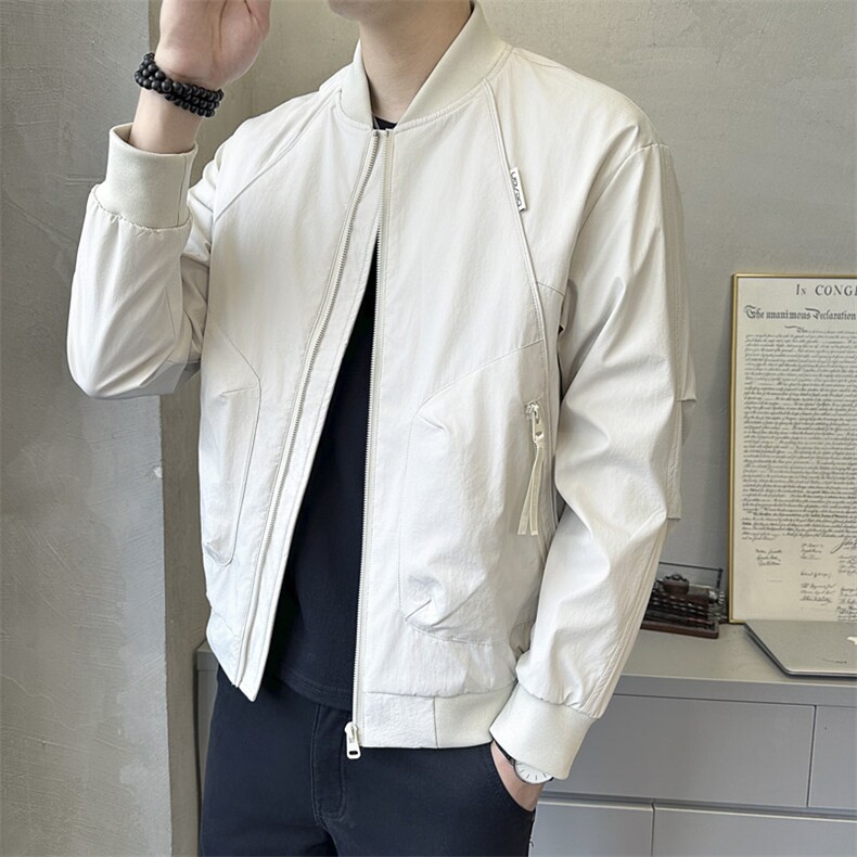 1809P95棒球领拉条夹克外套,男装夹克,星座414（原B263）