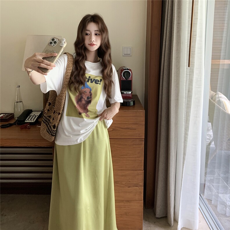 现货短袖半身裙套装2586P145K218,女装套装/套裙,2C201