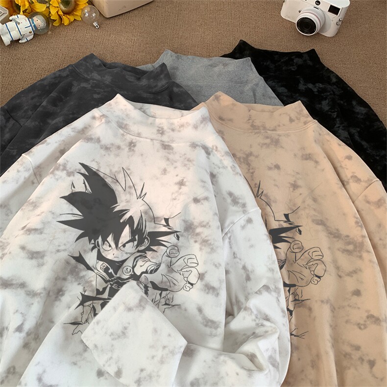 260克重磅扎染德绒半高领打底衫【有货】C403A-DR25460ZR-P25,男装T恤,电商C403A
