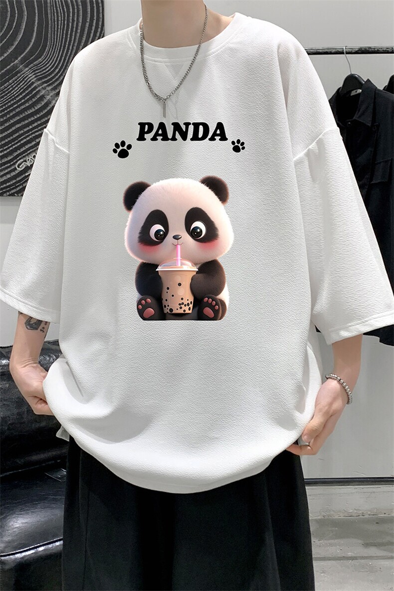冰丝七分袖t恤男大码五分袖男短袖男中袖Q11417-P30,男装T恤,电商A040