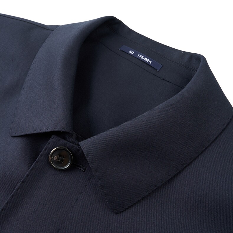 XL-N82205秋冬新款男士夹克翻领商务休闲领导服男装纯色羊毛外套,男装夹克,电商B360