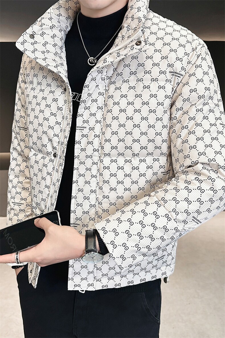 店主风冬季新款时尚立领短款羽绒服男士保暖外套B328-9901-P165,男装羽绒服,电商B328