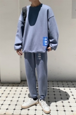 1秋季港风休闲流行大码M-5XL情侣青春套头卫衣套装7268P70控98，男装卫衣，星座226-2