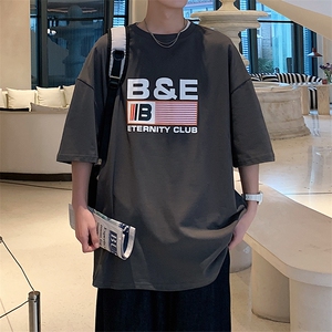 109-T24205-P35夏季新款纯棉240克美式重磅宽松短袖T恤图片