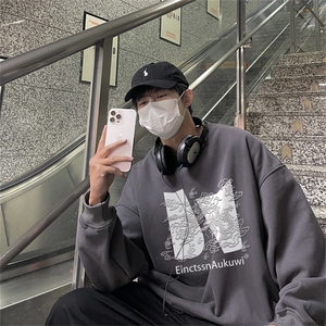 特P25控48 秋冬新款男士圆领卫衣宽松休闲日常百搭上衣WQ2430图片