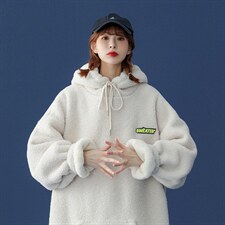 卫衣男加绒加厚宽松中性风学生字母外套X416B-1-WL186-P45限58，男装卫衣，星座416B-1
