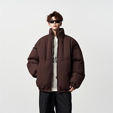 有长图冬季港风百搭羽绒棉衣服男潮宽松立领棉袄外套MF00828/P100，男装棉衣，电商B316