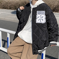 F586P65美式复古撞色棉服2024新款加厚保暖棉袄冬季，男装棉衣，星座512-6