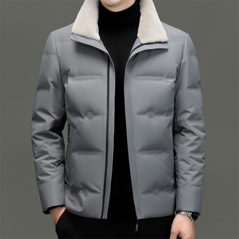 DF2391钱塘2020-2新款百搭简约翻领厚款中年男士羽绒服P230,男装羽绒服,钱塘207-2