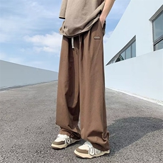 新款时尚潮男百搭宽松阔腿裤，男装休闲裤，四季星座218-1