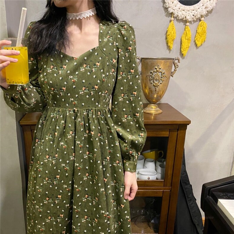 秋冬新款灯芯绒长裙，其它，Mu Mu