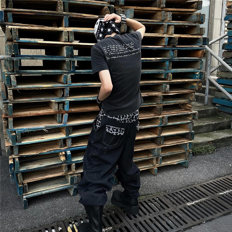美式潮牌水洗短袖T恤衫D328-QBS13-P38,男装T恤,电商D328