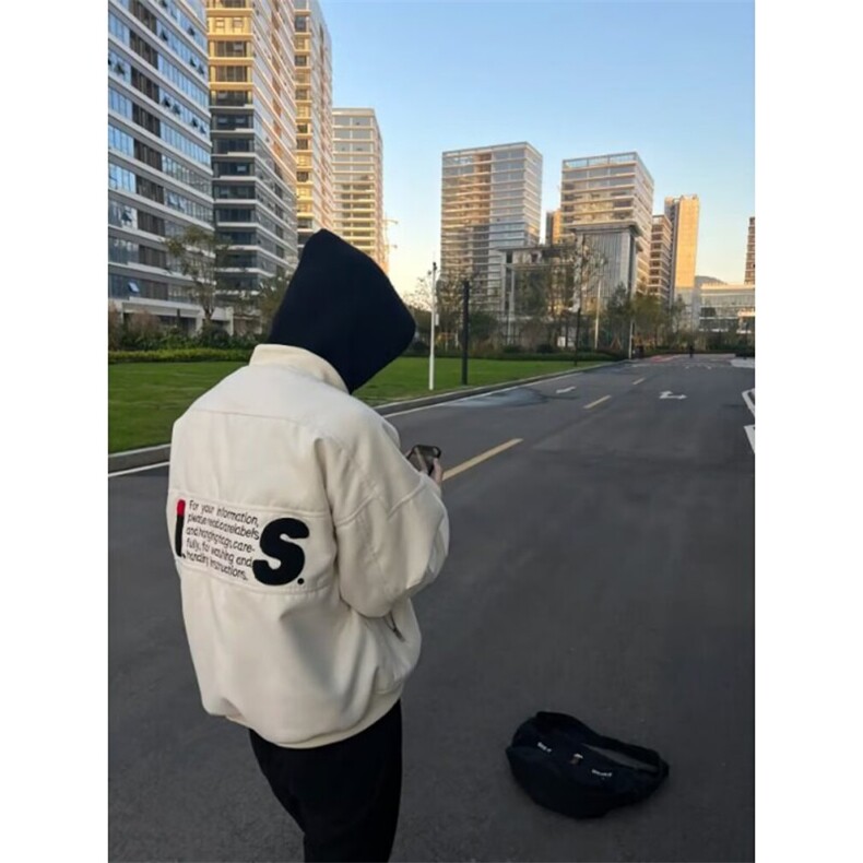 1506-1/JJC0031/P64复古重工植绒刺绣棒球服男女宽松夹克外套1,男装夹克,星座1506-1