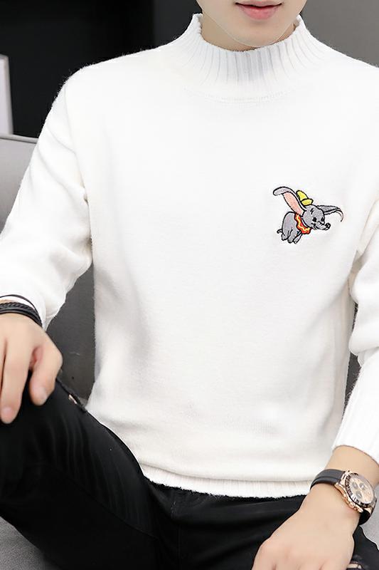 5845男士半高领毛衣秋装新款潮流针织衫韩版线衣冬季打底衫,男装针织衫/毛衣,电商D310（原电商305）