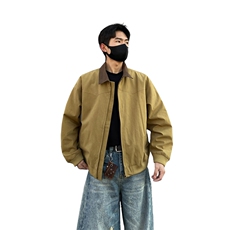 美式工装夹克水洗帆布翻领外套男xh90-特p80，男装夹克，电商B367