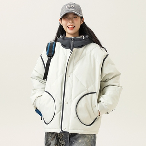 2025冬季新款男日系潮牌连帽白鸭绒羽绒服加厚外套棉衣YR66-F295图片