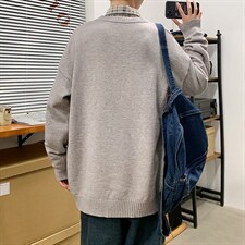 韩版时尚休闲针织衫青年2024秋冬新款毛衣男上衣A161-2-M001-P35图片
