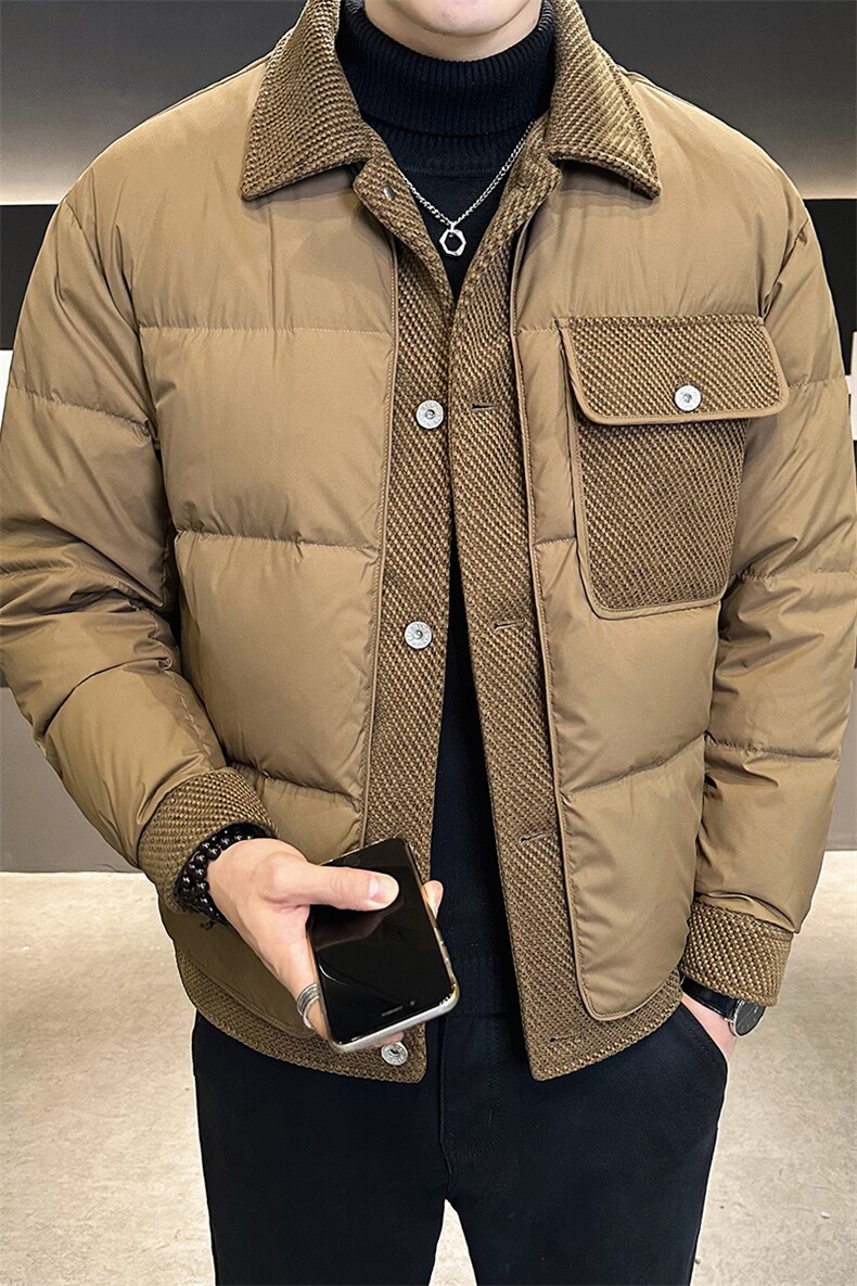 新标90白鸭绒男士羽绒服特批160元有报告A313-8322-P160,男装羽绒服,电商A313