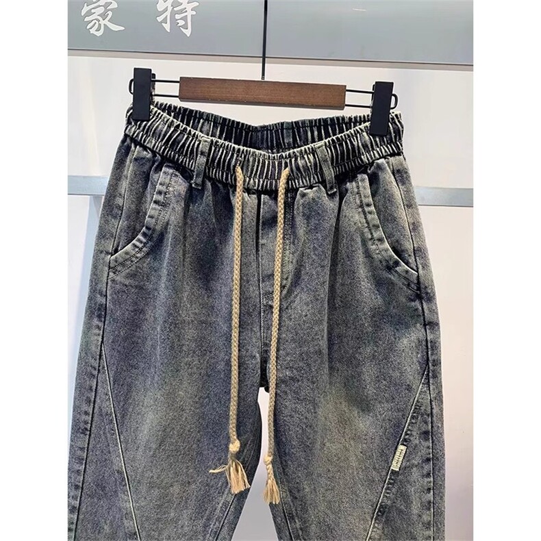 1506-1/KT10201/P51美式复古水洗宽松牛仔裤男款秋季潮牌锥形萝裤,男装牛仔裤,星座1506-1
