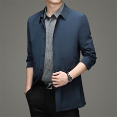 YYA6629962男士2023年秋季新款长袖外套翻领休闲青年夹克风衣P180，男装夹克，电商B360