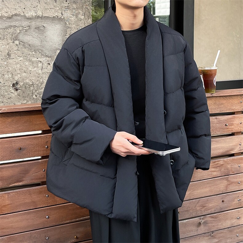 YR099-P235【有报告】90白鸭绒羽绒服短款v领男士大码面包服,男装羽绒服,电商B280-1（原A049）