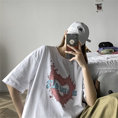 夏季情侣装短袖T恤网红港风B225-T1036-M-XXL-P35-X48，男装T恤，电商B225