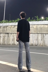 夏季美式高街ins小众破洞牛仔裤货号K755P6578，男装牛仔裤，电商A063