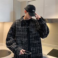 港风小香风衬衫男大码M-5XL中性情侣潮衬衫男CCS8019P45加绒P55，男装衬衫，星座227-7