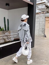 春款刺绣下摆抽绳外套，其它，茜娅图seattle