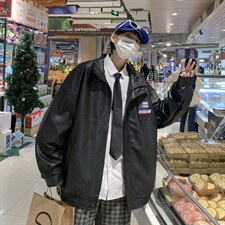 潮流夹克潮男春季翻领皮衣夹克J11P70，男装夹克，星座1116-2