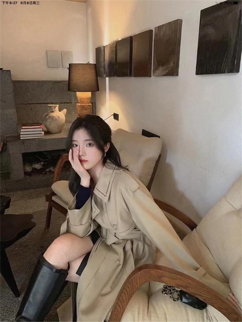 现货～秋冬新款现货双面羊绒大衣风衣小香风等系列，女装风衣，AMGO