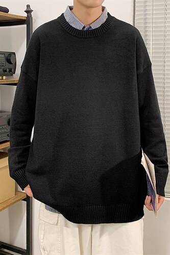 主推现货毛衣男圆领纯色休闲量大有差价A161-2-M001-P35，男装针织衫/毛衣，电商A161-2