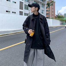 港风休闲男士春季风衣中长款F8871P48，男装风衣，星座1116-2