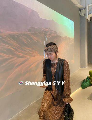 披马甲两件套连衣裙，女装马夹，6·9衣社