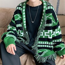 2023秋冬新款潮牌男士针织开衫情侣中性毛衣外套M305P68，男装针织衫/毛衣，电商B220