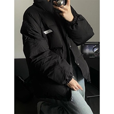 百搭羽绒棉衣女冬季新款简约黑色棉服小个子宽松棉袄外套M6066，男装棉衣，星座1116A（原606A-3）