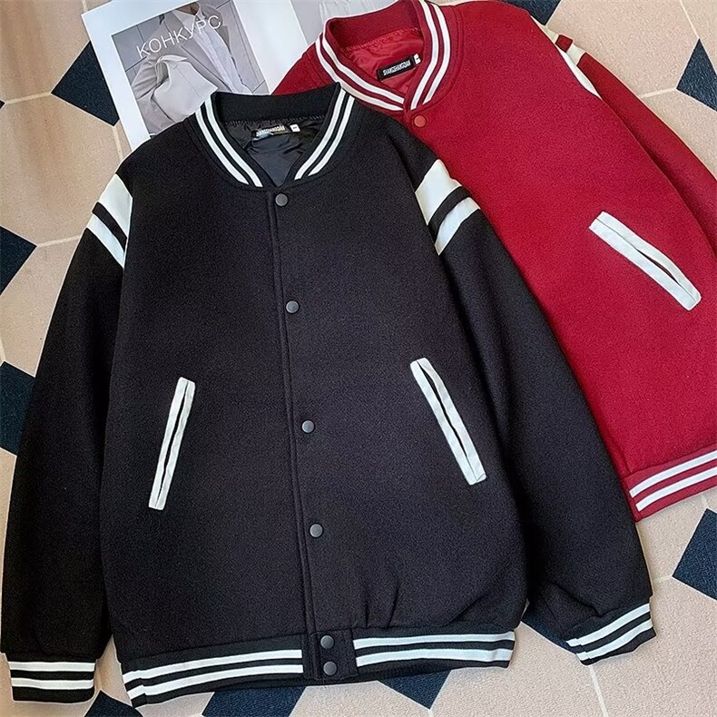 新款美式潮牌情侣棒球服外套男女超火网红同款休闲夹克上衣WT502图片
