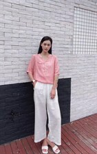 纯苎连衣裙小衫裤子裙子衬衣 时尚风 风淑女风休闲风，女装连衣裙，川哲