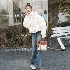 210现货高级感超好看短款90绒加厚保暖羽绒服210-3295-P320-K468，女装羽绒服，韩蜜菓
