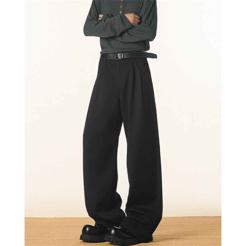 秋季重磅420g垂感星空呢男大码西装呢料阔腿裤K5940-特P50控88，男装西服套装，电商A001