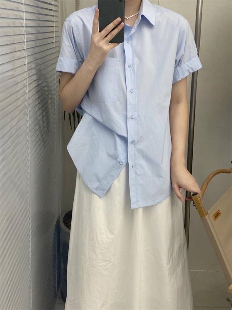 夏季短袖衬衫，女装衬衫，A.S BAINA 艾莎佰纳