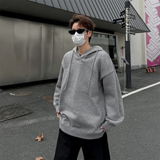 美式连帽毛衣外套男女宽松秋冬外搭慵懒风休闲百搭上衣MY055-P62，男装针织衫/毛衣，星座308B-1