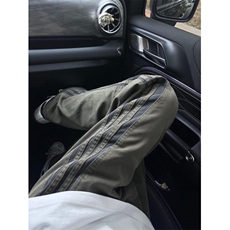 f2ocus裤子男夏季薄款三条杠美式复古工装裤条纹休闲裤，男装休闲裤，星座1007（原301D）