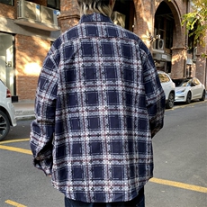 重磅纯棉衬衫男长袖春秋季高级感宽松内搭衬衣外套C2551P60控89，男装衬衫，电商A157