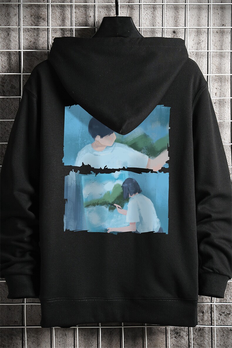 KS21210-P38加绒款-P43连帽开衫卫衣男运动外套大码班服网格,男装卫衣,电商A040A