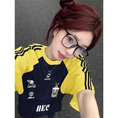 夏季美式高街重磅纯棉三条杠织带插肩撞色男女短袖T恤CZ11-特P25，男装T恤，电商A486