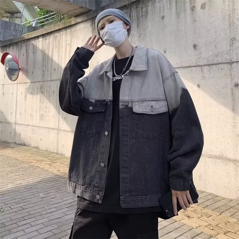 春季新款美式复古渐变牛仔外套夹克JW101P55,男装夹克,星座1116-2