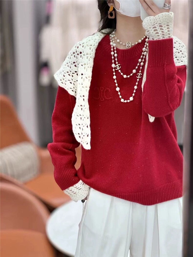 羊绒衫女圆领内搭毛衣百搭针织打底上衣2024年秋季,女装羊绒衫,大千羊绒